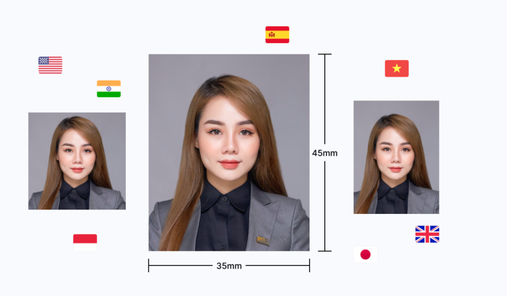 Passport photo official instructions.